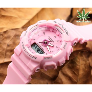 G-shock Casio ของแท้ 100%  นาฬิกาผู้ชายและผู้หญิง gam-s130 pink