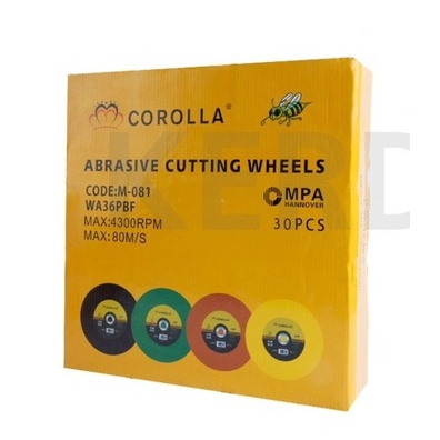 corolla-ใบตัดเหล็กใบตัด-14-นิ้ว-และ-ตัดสแตนเลส-30-ใบ-ขนาด-บาง-2-5-mm-ใบตัด-14-นิ้ว-30ใบ-ลัง-ทำให้การตัดยาวนาน-ดีเยี่ยม