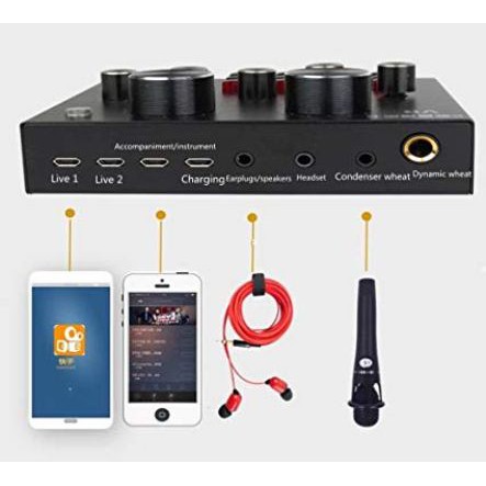 cherry-กล่องเสียงเอฟเฟค-เอฟเฟคไมค์-ซาวด์การ์ด-singing-live-sound-card-v8-bluetooth