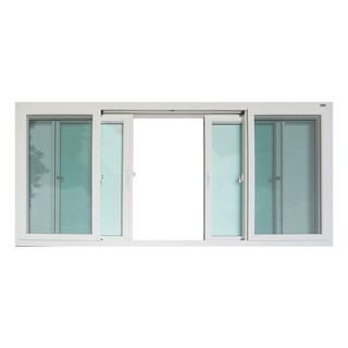 QUAD SLIDING WINDOW VILANN SW4-240110 240X110CM WHITE หน้าต่างบานเลื่อน 4 สำเร็จรูป VILANN SW4-240110 240X110 ซม. สีขาว