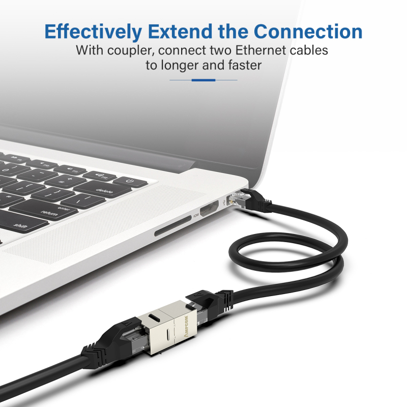 ampcom-cat7-rj45-stp-modular-jack-อะแดปเตอร์แจ็คเชื่อมต่อคีย์สโตน-cat7-rj45-rj45-สําหรับแผ่นผนัง-5-10-แพ็ค