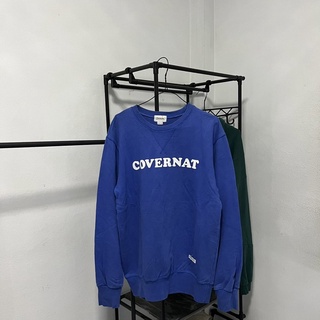 Covernat logo Sweater Blue สเวตเตอร์แบรนด์เกาหลี มือสอง ของแท้