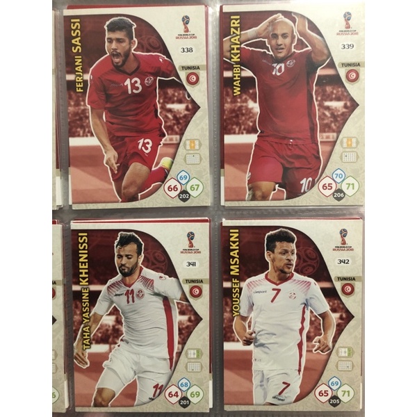 2018-panini-adrenalyn-xl-world-cup-russia-soccer-cards-tunisia