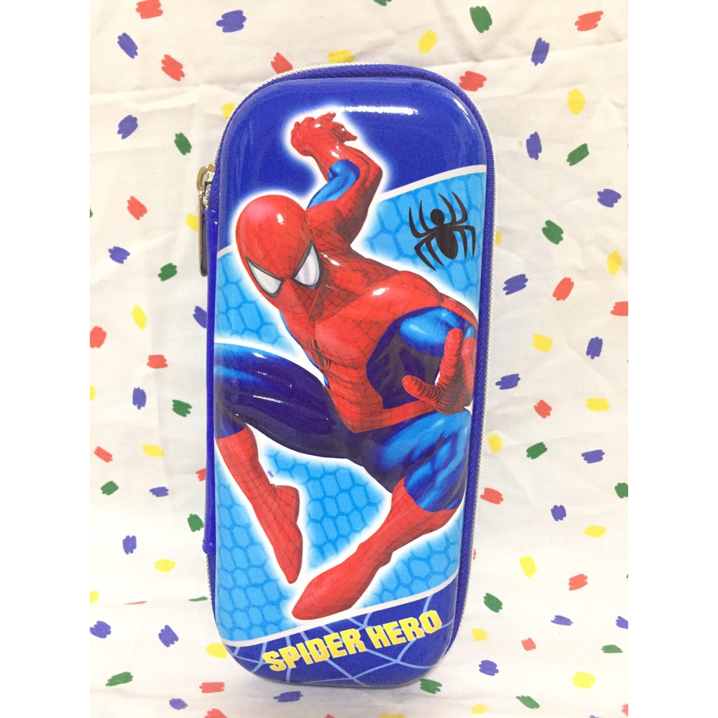 พร้อมส่ง-กล่องดินสอกระเป๋าดินสอ-spiderman-ลายนูน-3d-eva