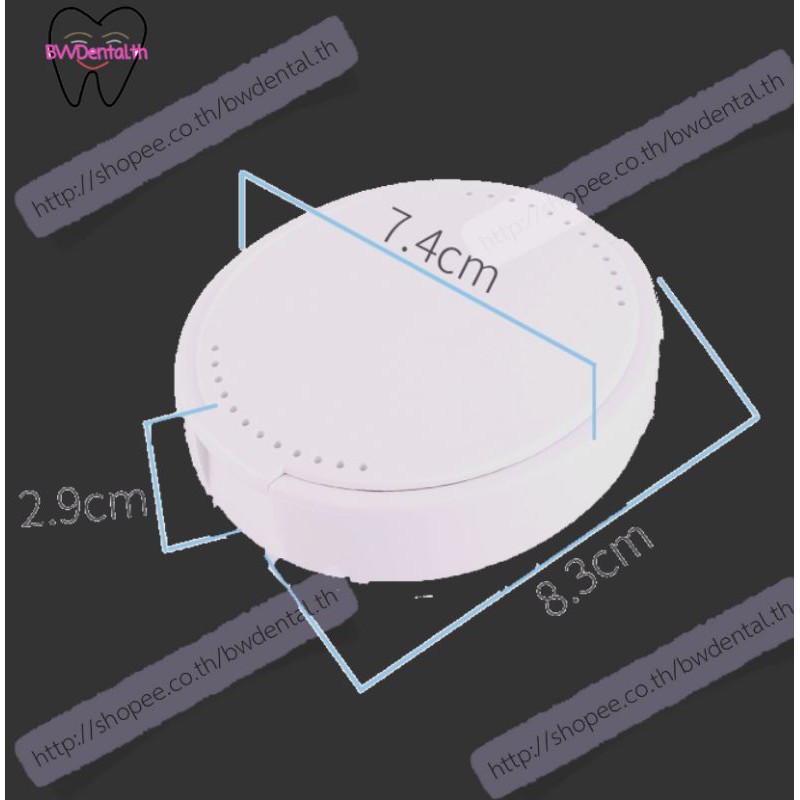 Tooth box denture box retainer box with mirror | Shopee Thailand