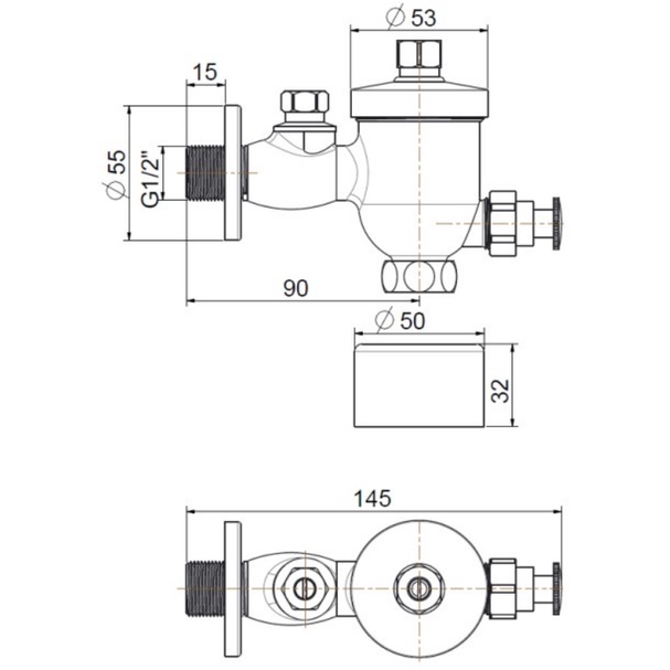 01-06-american-standard-ffas9802-009500bt0-ฟลัชวาล์วแบบกด-สำหรับโถปัสสาวะชาย