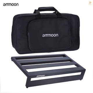 Ammoon Db-3 บอร์ดเหยียบเอฟเฟคกีตาร์อลูมิเนียมแบบพกพาพร้อมกระเป๋าเหยียบ