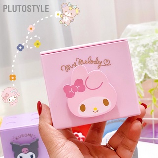 Plutostyle กล่องเก็บของ ทรงสี่เหลี่ยม ลายการ์ตูน วางซ้อนกันได้ สําหรับห้องนอน