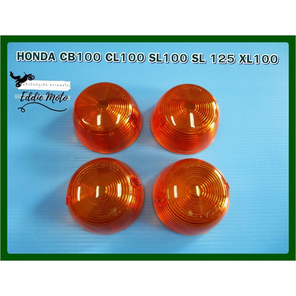 TURN SIGNAL WINKER LENS SET Fit For HONDA CB100 CL100 SL100 SL125 XL100 ...