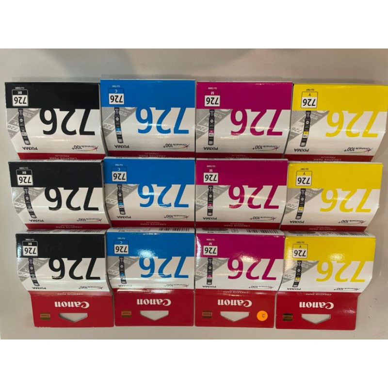 หมึกพิมพ์ของแท้ Canon 726 สีฟ้าสีเหลืองสีชมพูสีดำ | Shopee Thailand