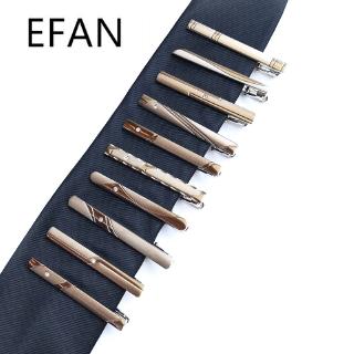 สินค้า Efan คลิปหนีบเนคไท สีเงิน แบบเป็นทางการ สําหรับผู้ชาย