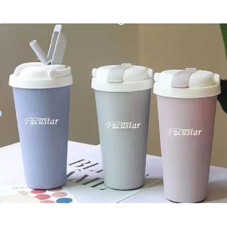 500ml แก้วกาแฟ​แก้วเก็บความร้อนเย็น​แก้วสูญากาศ(coffee mug) (304)​ แก้วสแตนเลสแบบพกพา