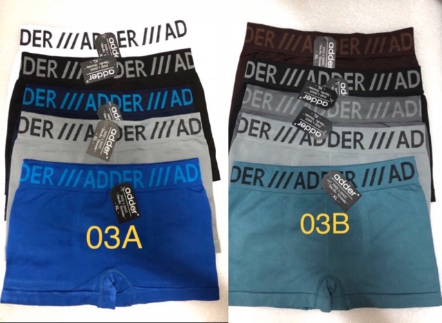 adder-บ็อคเซอร์-ขาสั้นแอดเดอร์-boxer-adder-เอวยางแฟชั่น-แพค-5-ตัว-10-ตัว