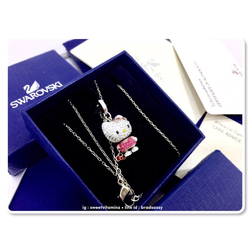 swarovski-kitty-pendant-and-necklace-สินค้าใหม่-ของแท้-จาก-swarovski-คร้า