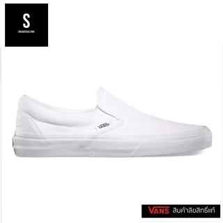 สินค้า Vans Classic Slip-On True White รองเท้าผ้าใบแวนส์ แบบสวม