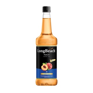 ลองบีชไซรัปพีช สูตรไม่มีน้ำตาล ขนาด 740 มล. (LongBeach Sugar Free Peach Syrup 740 ml.) รหัส 2160