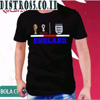 เสื้อยืด พิมพ์ลาย JERSEY FIFA WORLD CUP QATAR 2022 EGLND สําหรับผู้ชาย / เสื้อยืด motif / เสื้อยืด รูปภาพ CUP QATAR 2022
