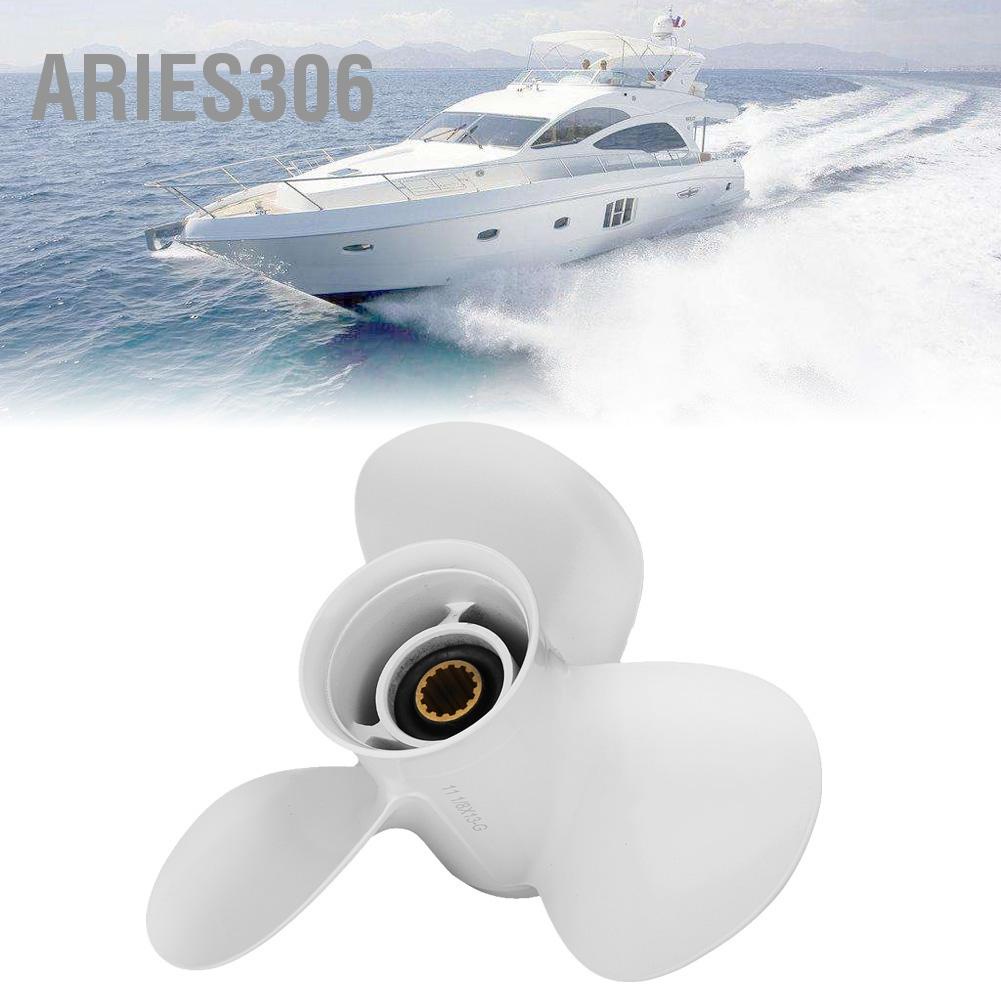 aries306-มอเตอร์ใบพัดอลูมิเนียม-3-ใบพัด-1-8-x13-g-สําหรับเรือ-yamaha-30-60hp