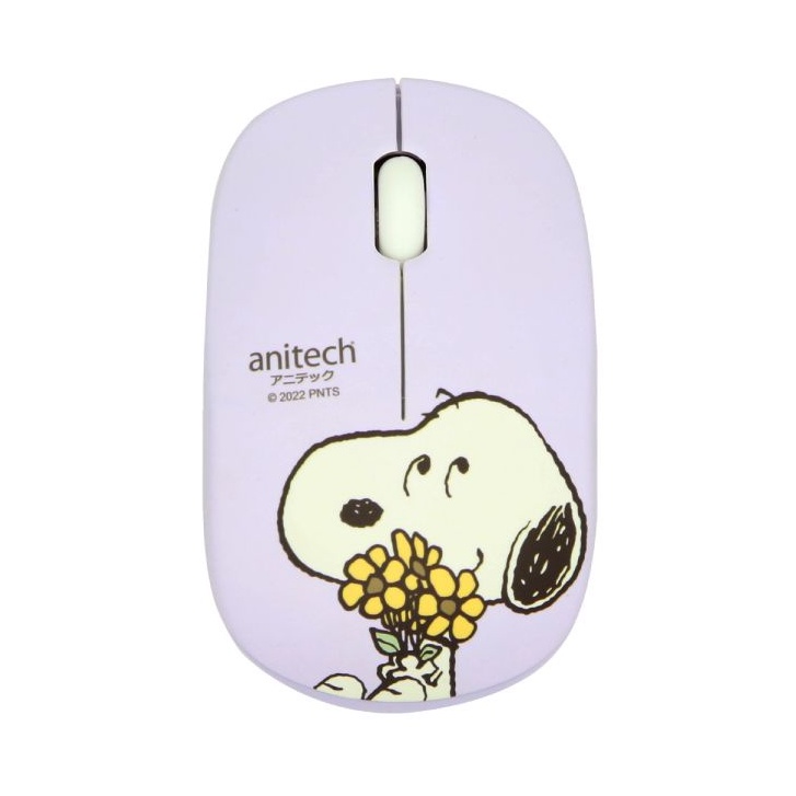 ภาพหน้าปกสินค้า( SNP-W228) Anitech x Peanuts Wireless Optical Mouse เมาส์ไร้สาย รุ่น SNP-W228 pu รับประกัน 2 ปี จากร้าน hpbyiqink บน Shopee