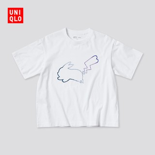 Uniqlo เสื้อยืดลําลองสําหรับสตรีแขนสั้นคอกลมพิมพ์ลาย Pokémon Ut (Pokemon T-Shirt) 436171 เสื้อคู่ ผ้านำเข้า พร้อม