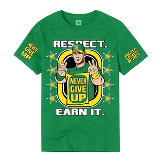 เสื้อยืดผ้าฝ้ายพิมพ์ลายขายดี John Cena "Earn The Day" T-Shirt