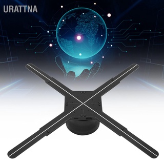 Urattna พัดลมโปรเจคเตอร์โฮโลแกรม 3D Wifi 1024X638 56 ซม. สําหรับร้านค้า บาร์ ปาร์ตี้ 100‐240V
