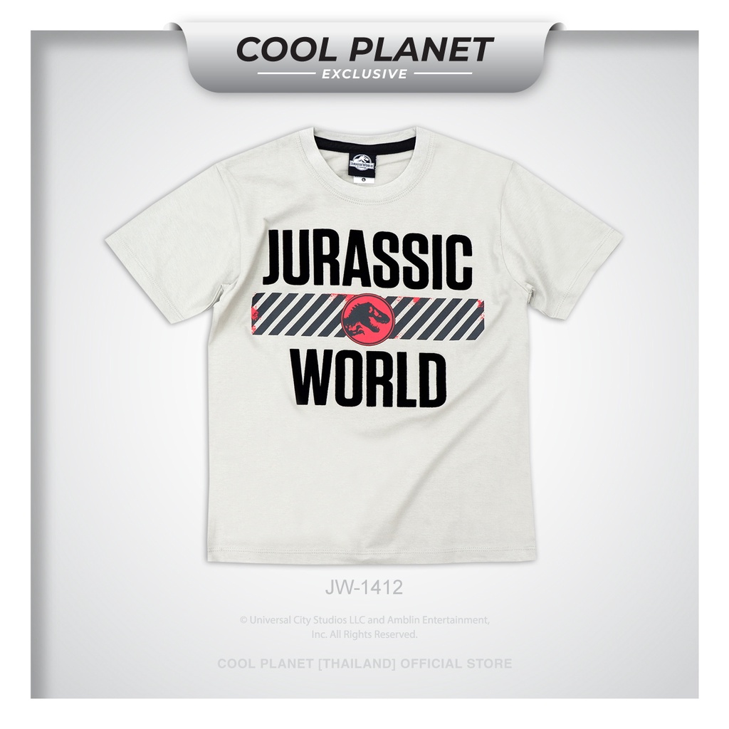 coolplanet-เสื้อยืดเด็ก-พิมพ์กำมะหยี่-ลายไดโนเสาร์-t-rex-จูราสสิคเวิล์ด-ลิขสิทธิ์แท้-พร้อมส่ง-เสื้อเด็ก-สินค้าพรีเมี่ยม