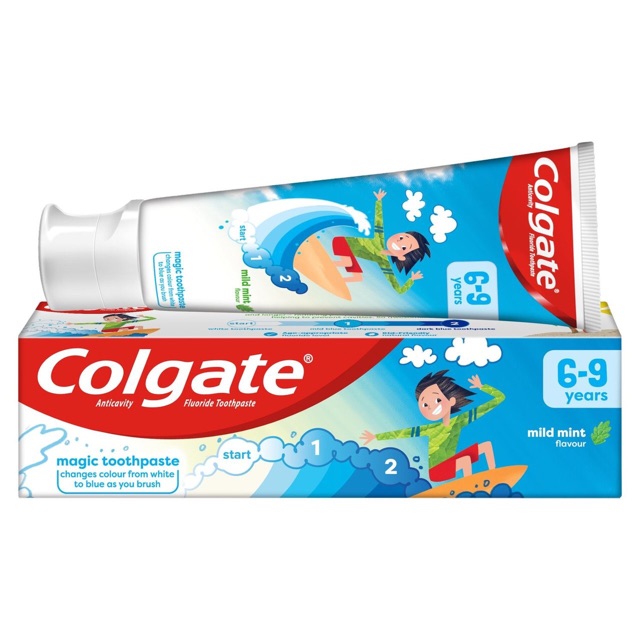 พร้อมส่ง-ยาสีฟันผสมฟลูออไรด์สำหรับเด็กโต-colgate-kids-magic-toothpaste-6-9-years