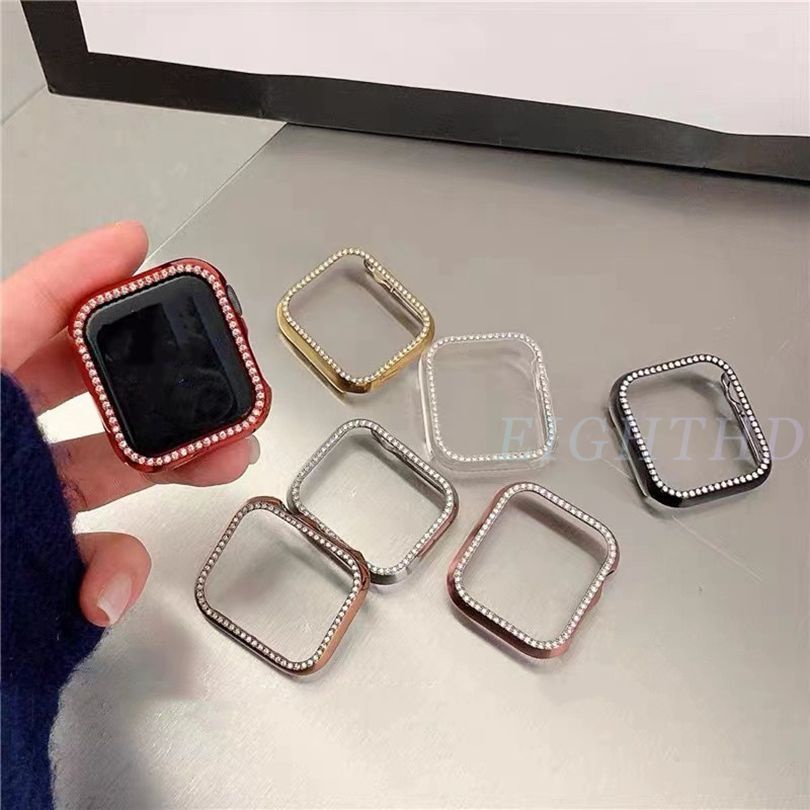 ภาพหน้าปกสินค้าเคสนาฬิกาข้อมือ ประดับเพชร สําหรับ Smart Watches 7 6 SE 5 4 3 2 1 ขนาด 41 มม. 45 มม. 44 มม. 42 มม. 40 มม. 38 มม.