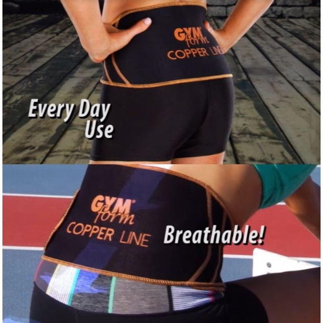 gymform-copper-line-back-เข็มขัดผ้าผสมทองแดงพยุงสันหลัง