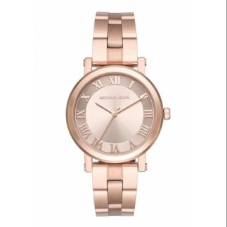 นาฬิกาข้อมือสุภาพสตรี Michael Kors Womens Norie Rose Goldtone Three Hand Watch mk3561