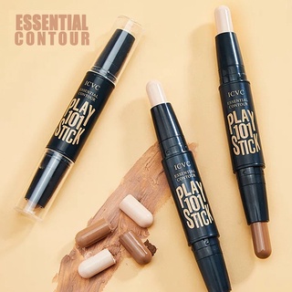 สินค้า ICVC ไฮไลท์ คอนทัวร์ คอนซีลเลอร์ เฉดดิ้งไฮไลท์ 2อิน1 สติ๊ก Contour คอนทัวร์หน้า  แบบแท่งสองหัว ไฮไลท์เฉดดิ้งแบบแท่ง