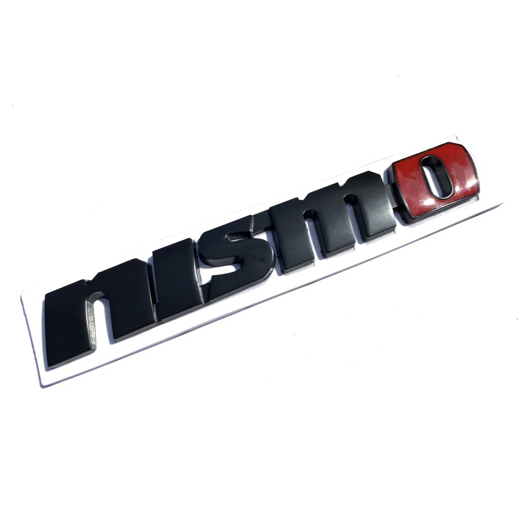 nissan-nismo-โลหะ-สีเงิน-ดำด้าน-แดง-metal-silver-chrome-black-red-badge-decals-logo-sticker-emblem-nissan-skyline-gtr