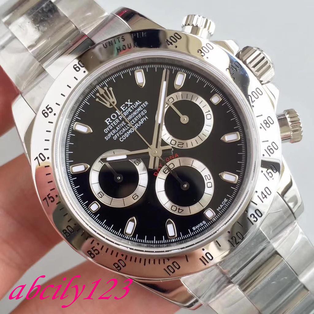 rolex-cosmograph-นาฬิกาผู้ชาย-daytona-three-eyes-นาฬิกากลไกจักรกล-chronograph-116520-78590