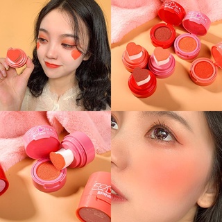 XiXi Makeup Lovely Sweet Heart Stamp Air Cushion Blush D-326 บลัชออน คูสชั่น ซีซี กันน้ำ ติดทน สีสดใส