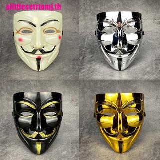 【AMTH】หน้ากาก Vendetta Hacker Mask Anonymous ของขวัญปาร์ตี้คริสต์มาส สําหรับเด็ก และผู้ใหญ่