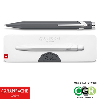 ปากกาโรลเลอร์ CARAN DACHE 846 Gray Varnish Roller Pen with Case # 846.595