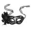 หน้ากากแฟนซี-ลายลูกไม้-ประดับดอกดอกลินลี่-และขนนก-หน้ากากปาร์ตี้ลายลูกไม้-หน้ากากคอสเพลย์-hot-sexy-seductive-lace-mask