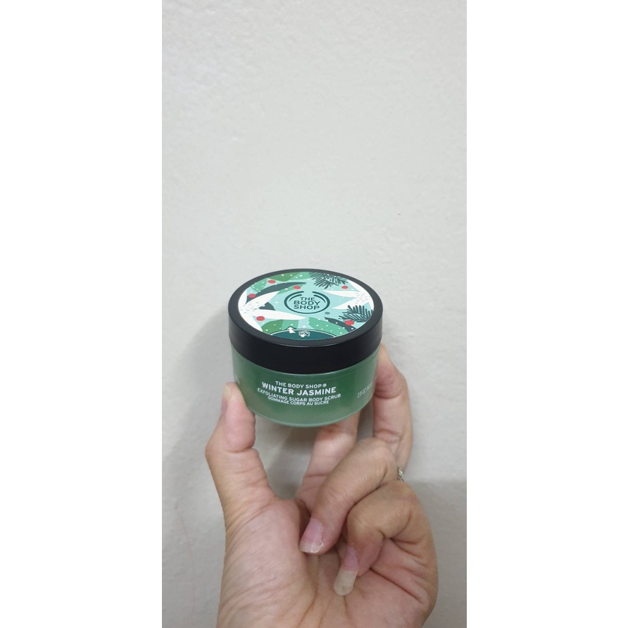พร้อมส่ง THE Body Shop WINTER JASMINE SUGAR BODY SCRUB 50Mศ Shopee