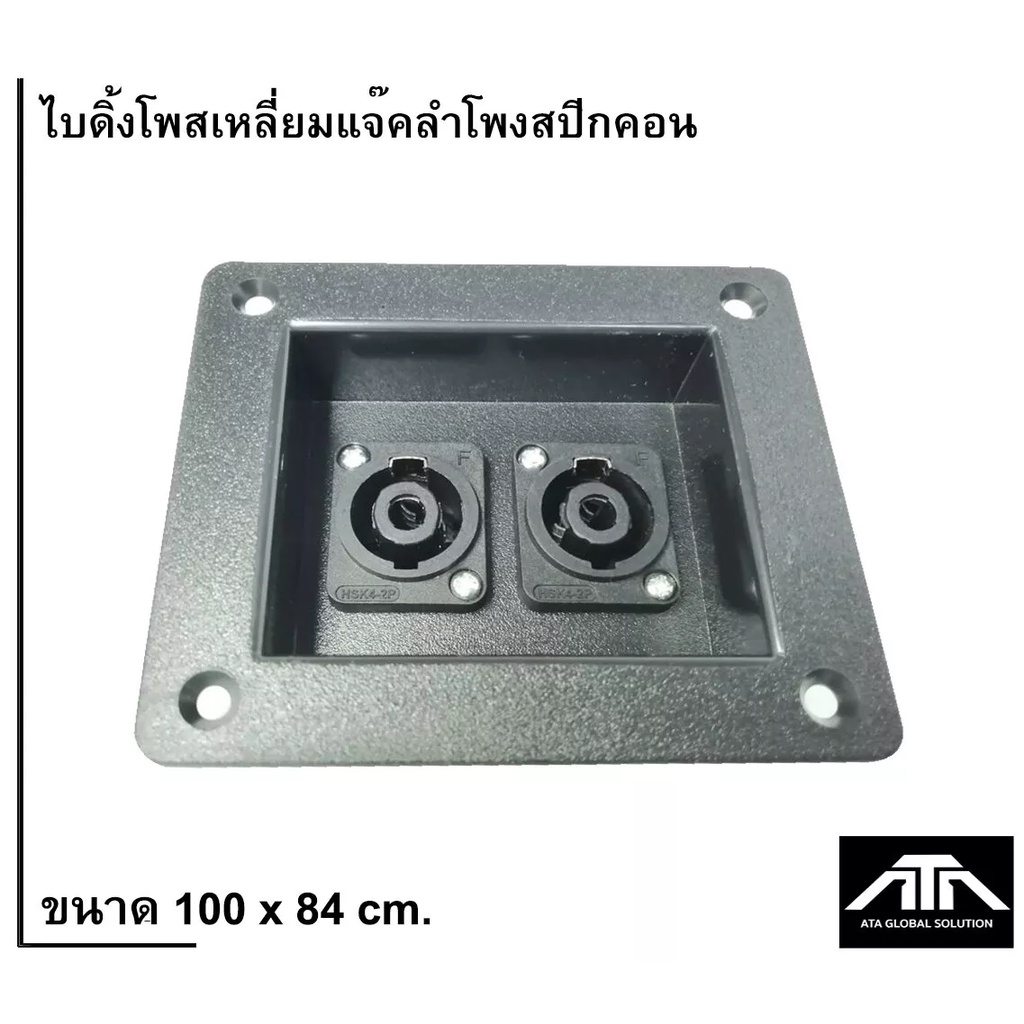 ไบดิ้งโพสเหลี่ยมพร้อมแจ๊คลำโพงสปีกคอน-100-x-84