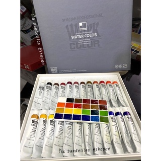 (แบ่งขาย) สีน้ำ ShinHan professional watercolor จากเซต 24 สี ปริมาณสีละ 0.5 มล. สีน้ำชินฮันจากเกาหลีแบ่งขาย