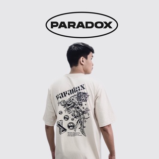 เสื้อยืดแฟชั่น เสื้อคนอ้วนผญ แฟชั่นยูนิเซ็กซ์❍◄□Paradox Apparel - เสื้อยืดจักรวาล เสื้อยืดสีขาว Tee