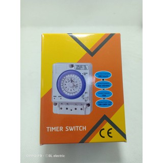 นาฬิกาตั้งเวลาเปิด-ปิดไฟ 24ชั่วโมง  Timer switch TB388