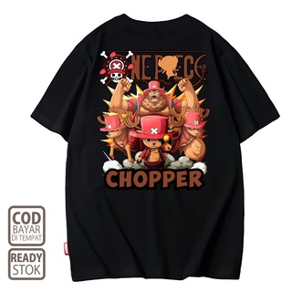 คอลูกเรือเสื้อยืดคอกลมเสื้อยืด พิมพ์ลายอนิเมะ TONY TONY CHOPPER ONE PIECE 009 ALVACOTH พรีเมี่ยม สไตล์ญี่ปุ่นผ้าฝ้ายแท้