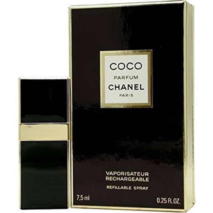 CHANEL COCO Parfum Recharge Vaporisateur Refill Spray 7.5 ml Vintage Rare.