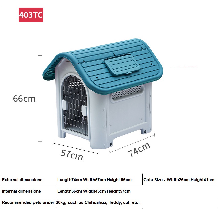 บ้านสุนัขพลาสติก-กันฝน-กันลม-ขนาดกลาง-เหมาะกับในร่ม-และกลางแจ้ง-สําหรับสัตว์เลี้ยง-สุนัข-แมว