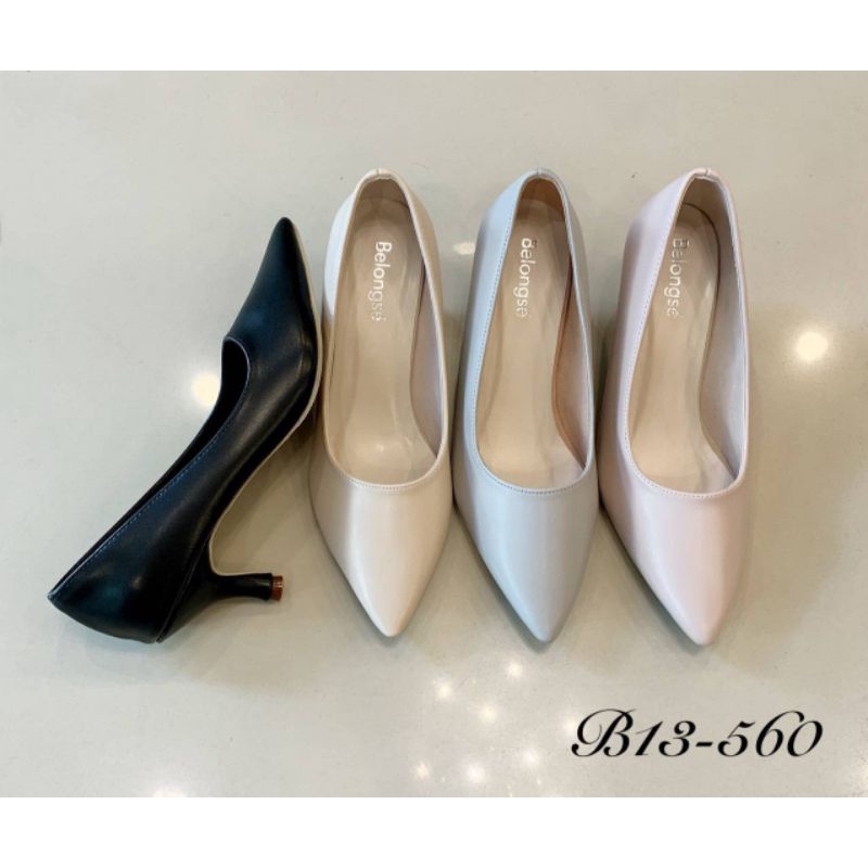 รูปภาพของ13560 ️ ️คัชชูส้นสูง​ 2 นิ้ว​ SIZE 35 - 40 หัวแหลม ส้นแหลม​ รุ่นนี้ทรงสวย​ รุ่นนี้ ​ ใสเรียน​ ใส่ทำงาน​ลองเช็คราคา