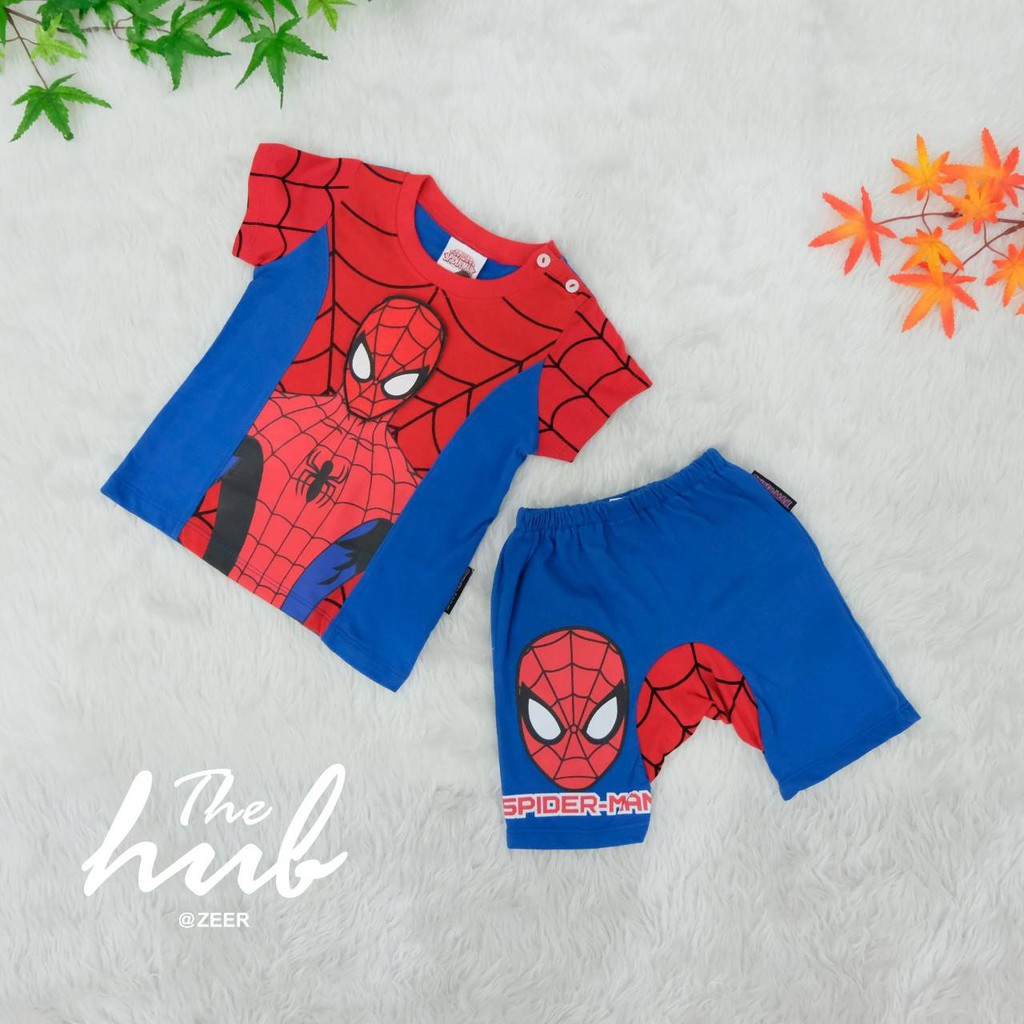 ส่งฟรี-ems-ชุดเด็ก-set-เสื้อ-กางเกง-spider-man