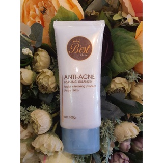 Anti Acne Foam Cleanser BestClinic ผลิตภัณฑ์ทำความสะอาดผิวหน้า ขนาด 100 gm.