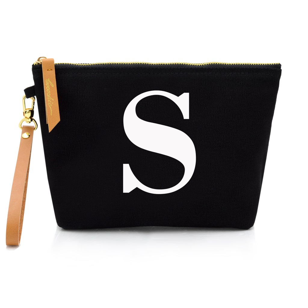 กระเป๋าผ้าลายอักษร-alphabet-clutches-pouch-black-s